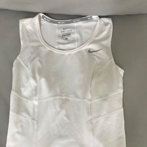 White Nike tank